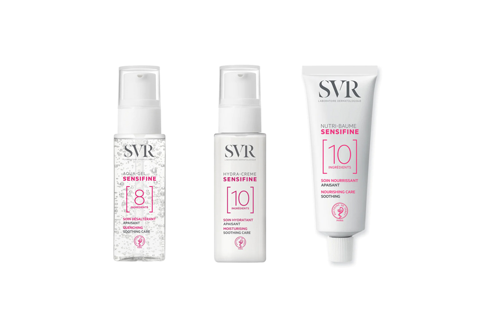 cremes sem fragrancia sem perfume Sensifine Aqua Gel Hydra Creme Nutri Baume SVR